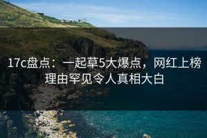 17c盘点：一起草5大爆点，网红上榜理由罕见令人真相大白